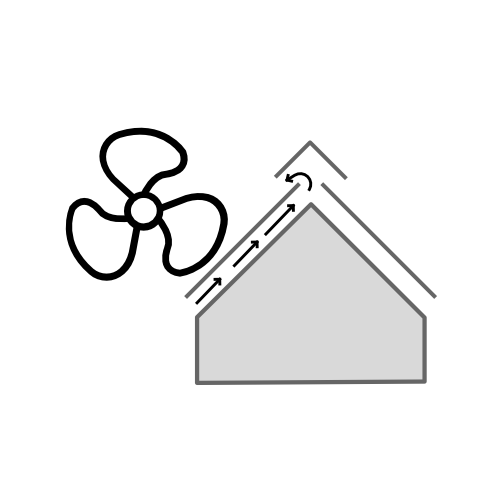 Venting for unvented roof